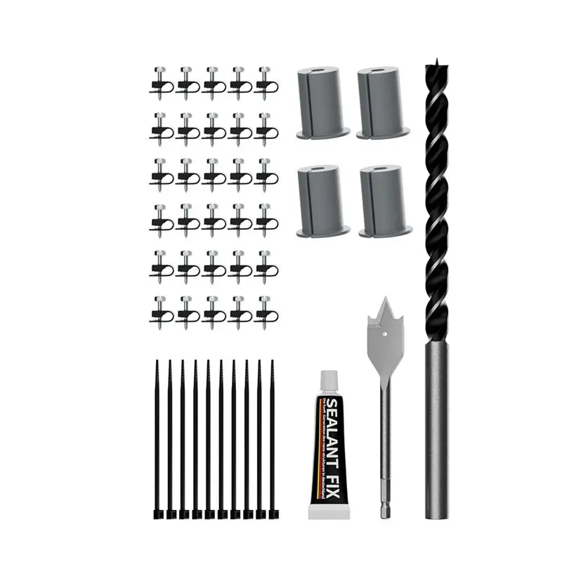 [NEW!A08R】 Cable Routing Kit For Gen 2 For Gen 3 For Roof Mounting Wall Mount Cable Grommets Wall Pass Through Tool Kit Starlink