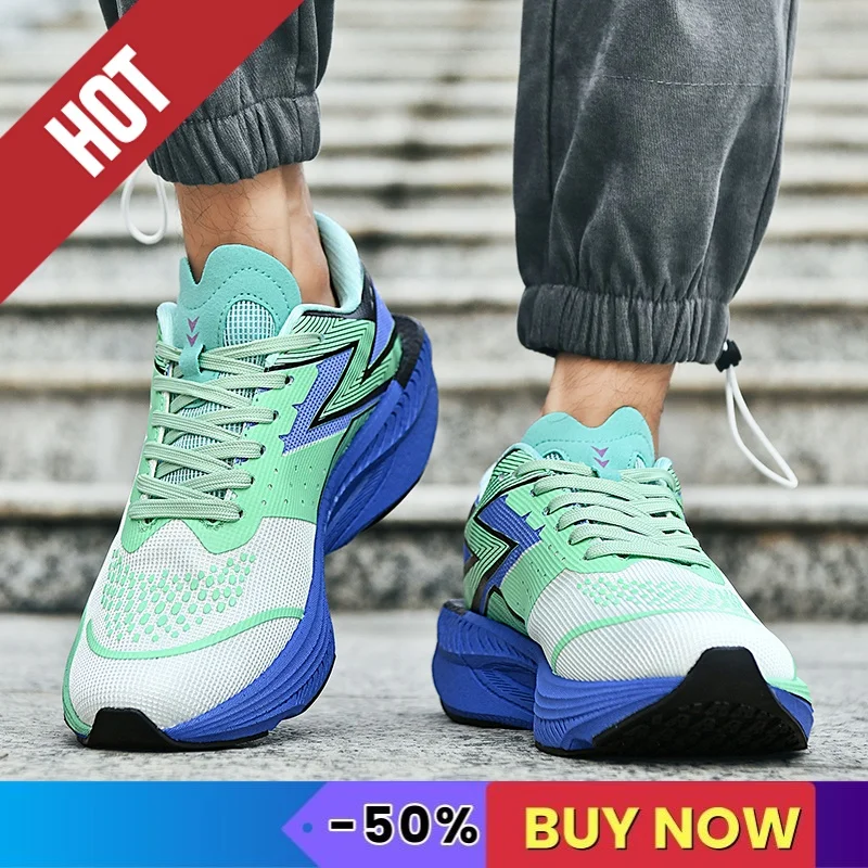 

Sports Running Shoes Men Sneakers Marathon Lightweight Breathable Comfortable Women Athletic Nonskid Sneakers Walking AirCushion