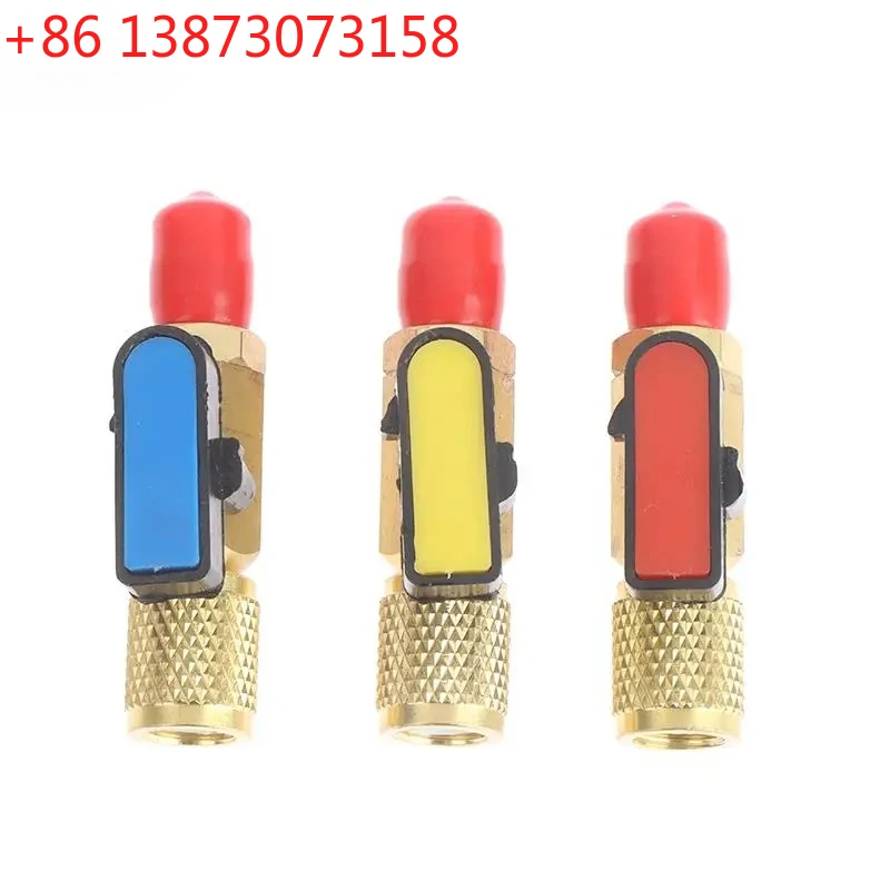 

Шланги для заправки кондиционеров с прямым шаровым краном SAE 1/4" (внешняя резьба) на 1/4" (внутренняя резьба), аксессуары для коллекторов HVAC/HVAC/R, для хладагента R22