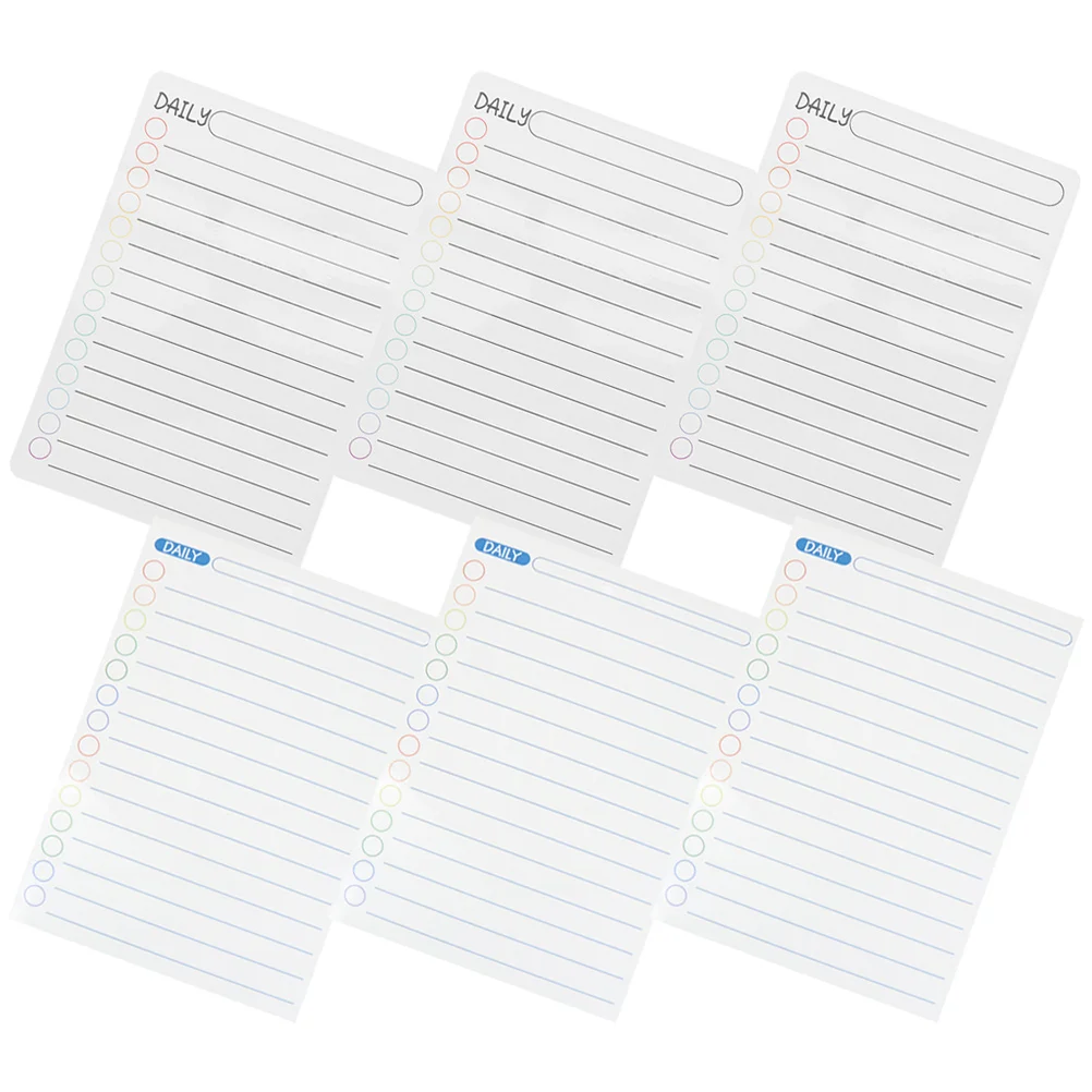 6 シート磁気カレンダーステッカーウィークリープランナーボードメッセージホワイトボード仕事