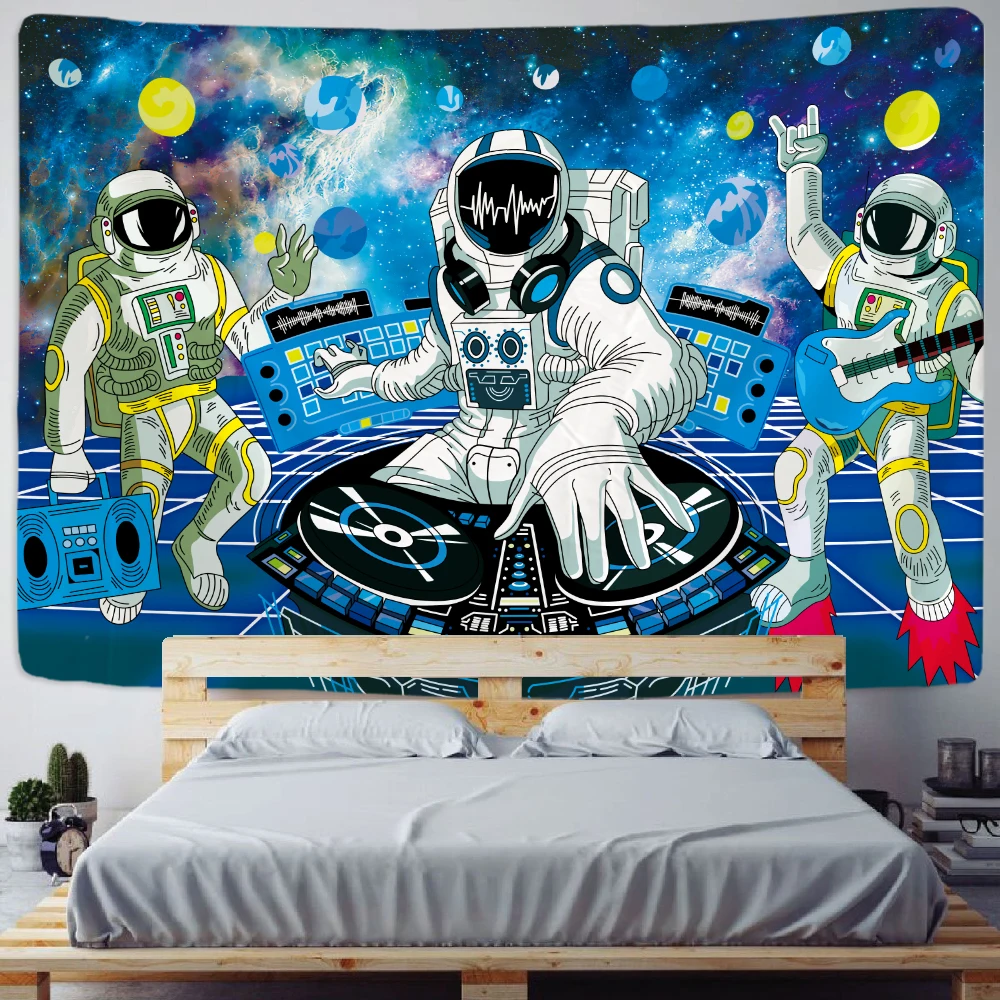 Space Astronaut Wall -mounted psychedelic scene home decoration tapestry hippie noshian bedroom wall decoration