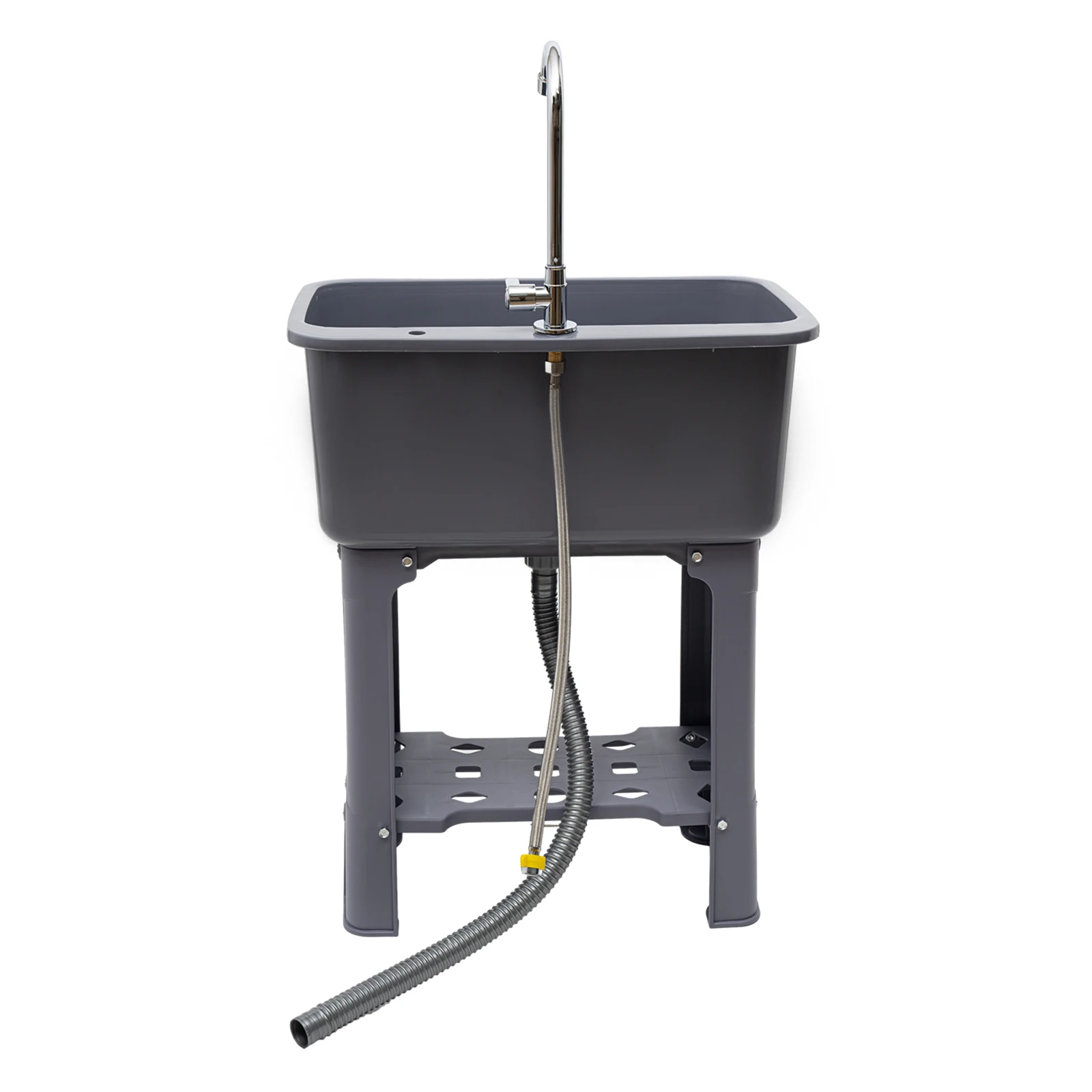 

Utility Sink Laundry Tub, Large 205x16x24 Inch Sink, Quick Drainage, Stylish Gray Design
