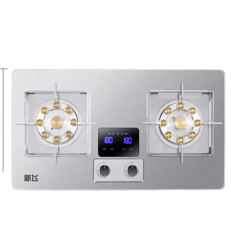 Hob Gas Table Stove Xinfei Home Double Embedded Energy-saving Fierce Fire Cooktop Built-in Countertop Recessed Stoves Kitchen