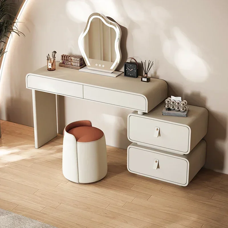 

Storage Organizer Makeup Mirror Treasure Jewelry Night Stands Nightstand Vanity Table Tocador De Maquillaje Bedrooms Furniture