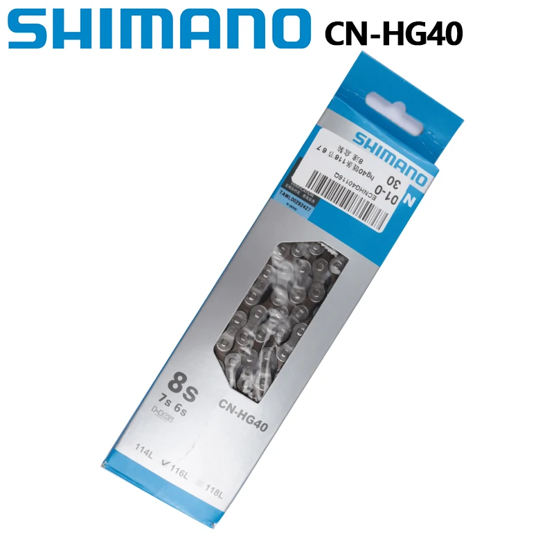 SHIMANO CN HG40 6/7/8 Tốc Độ Dây Chuyền 112L 116L 118L Liên Kết Cho Đường Xe Đạp Xe Đạp Ban Đầu Xích Shimano