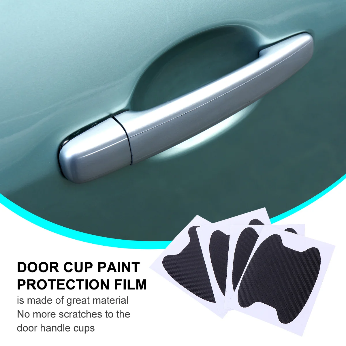 

Car Door Handle Scratch Protector Film Durable Transparent Paint Protection Sticker Door Cup Scratch Guard Protective Car