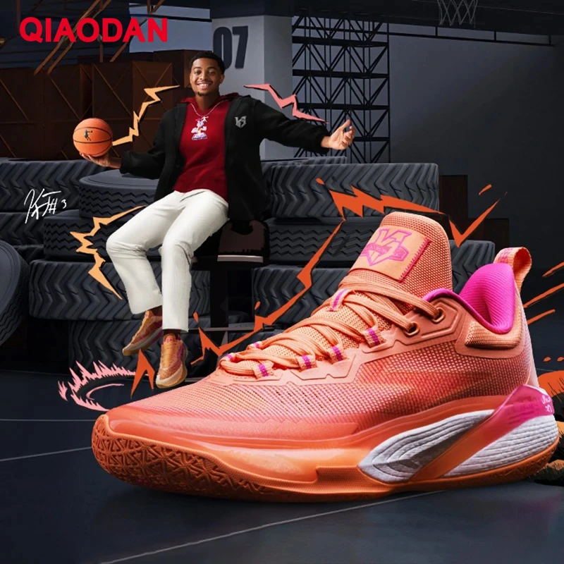 QIAODAN Fengci 7 Pro Basketball Shoes for Men 2024 New Anti-Slippery Breathable High Quality Hard-Wearing Sneakers AM13240120