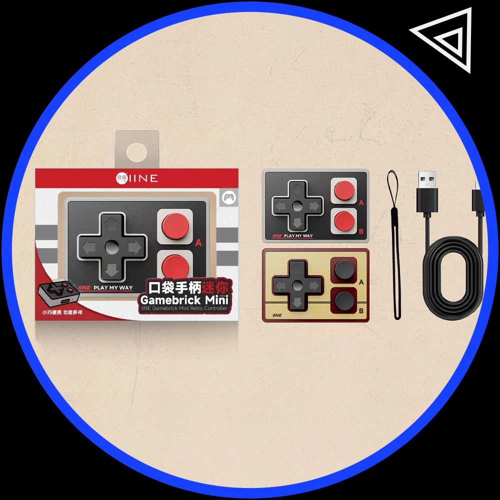 IINE Gamebrick Mini Wireless Controller Bluetooth Multi-Function Gamepad Joystick Remote Control Suitable for iPhone Android