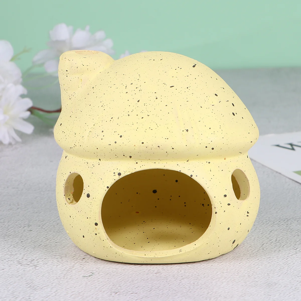 

Aquarium Rock Fish Cave Small Tank Goldfish Accessory Caves and Hides Hideout for Decorations Ceramic