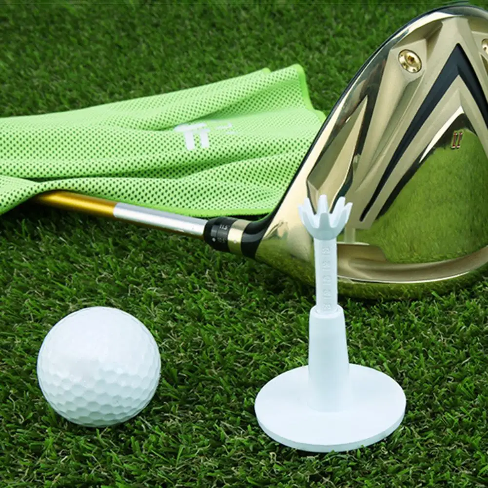 

Bendable Ball Tee Adjustable Height Golf Tee Set with Bendable Rubber Ball Holder Golf Training Aid for Indoor Outdoor Use Ideal