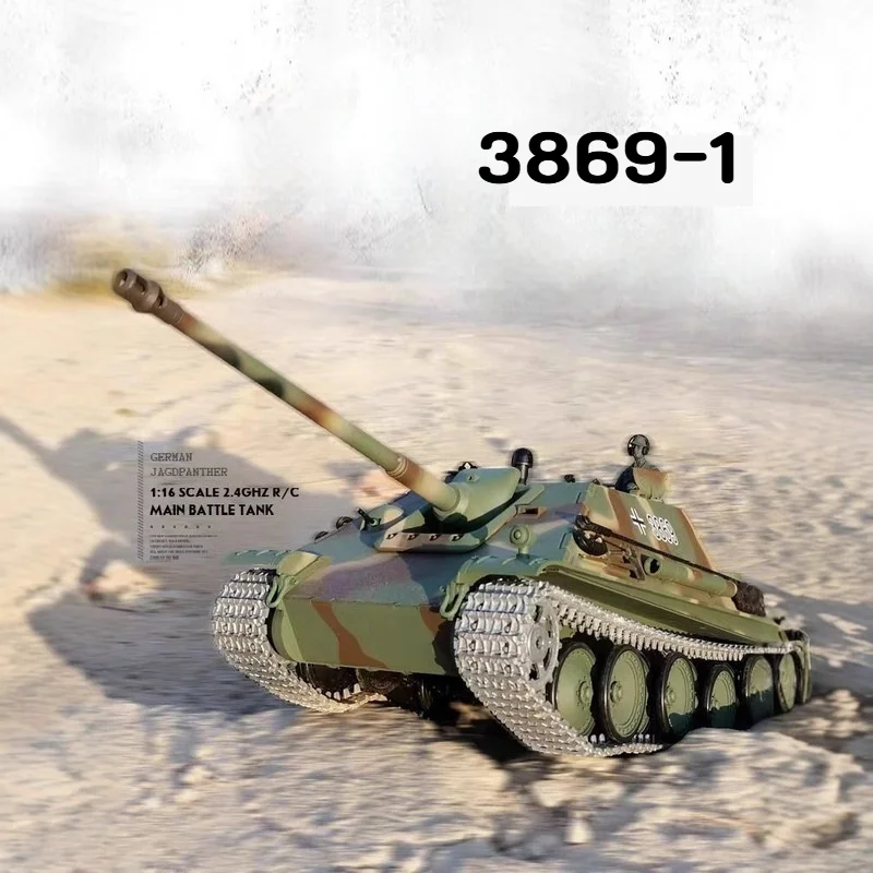 Heng Long 1/16 Scale RC Army Tank 7.0 Customized Stug III 3869 Metal Tracks Wheels Toucan Ready to Run Toys Model