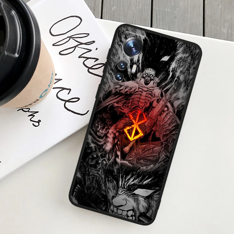 Berserk Anime Cool For Xiaomi Mi Note 10T 10S 10 9T 9 SE 8 CC9E A3 5G Lite Pro Soft Silicone Black Phone Case