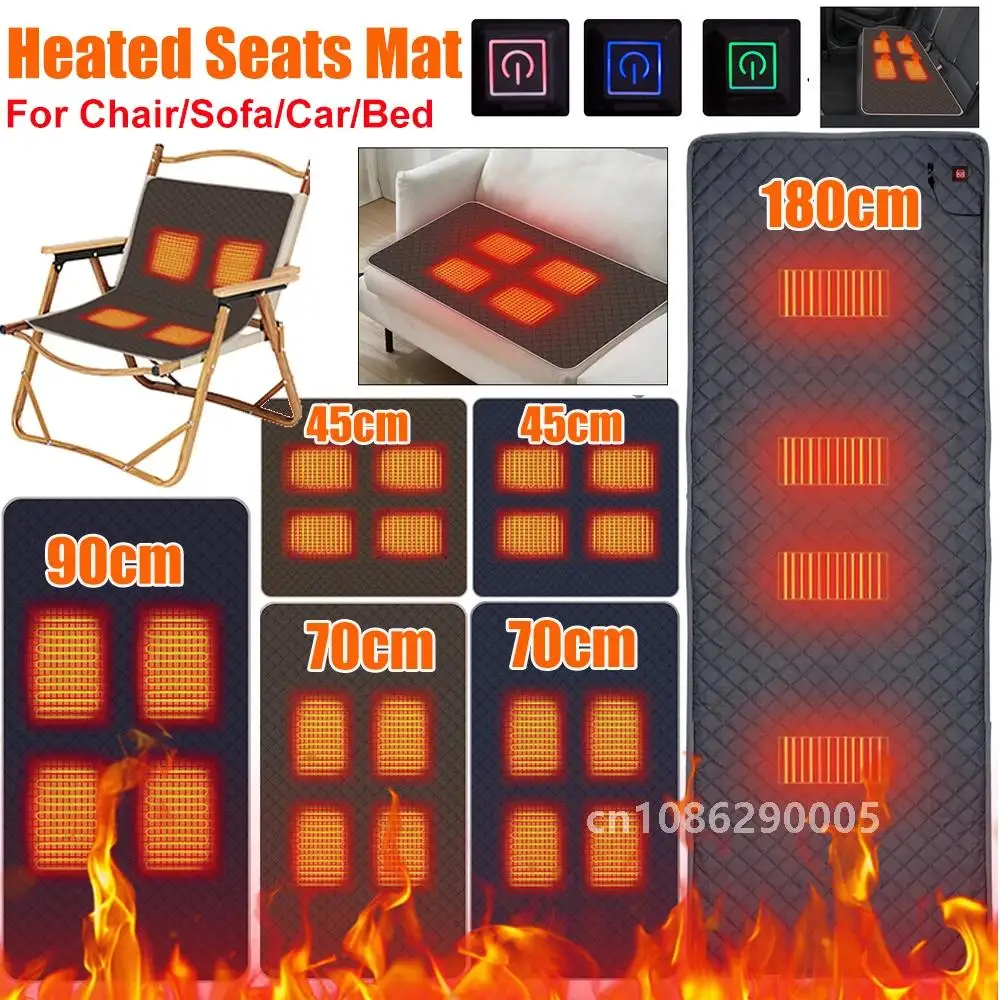 5V USB Electric Blankets Mat Winter Body Warmer Mattress Thermostat Heating 5V USB Heated Camping Sleep Mat Outdoor Indoor