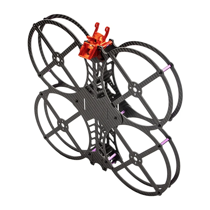 A04F-لطائرة بدون طيار FPV للسباق 5 بوصة إطار من ألياف الكربون 223.5 مللي متر قاعدة عجلات طقم إطارات كوادكوبتر دائرية صغيرة للتصوير الجوي