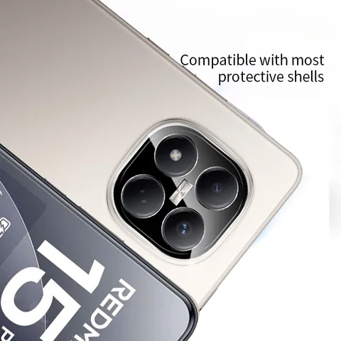 Защитная крышка для объектива (1-3 шт.) черного цвета для Redmi Note 15/15 Pro/15 Pro+ 5G, Note15, 15pro, 3D Enhanced Display