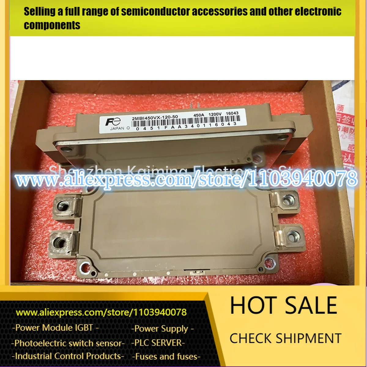 

2MBI450VX-120-50 2MBI300VX-120-50 2MBI600VX-120-50 2MBI800VX-120-50 NEW AND ORIGINAL IGBT MODULE