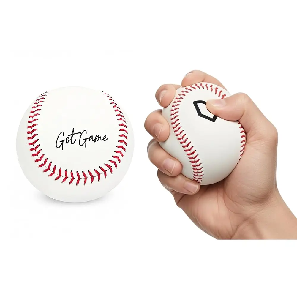 

Бейсбольный мяч для тренировок, сшитый вручную, реалистичный, мягкий, безопасный для использования в помещении и на улице, для детей, подростков и взрослых - похож на пенопластовый мяч для тренировок.