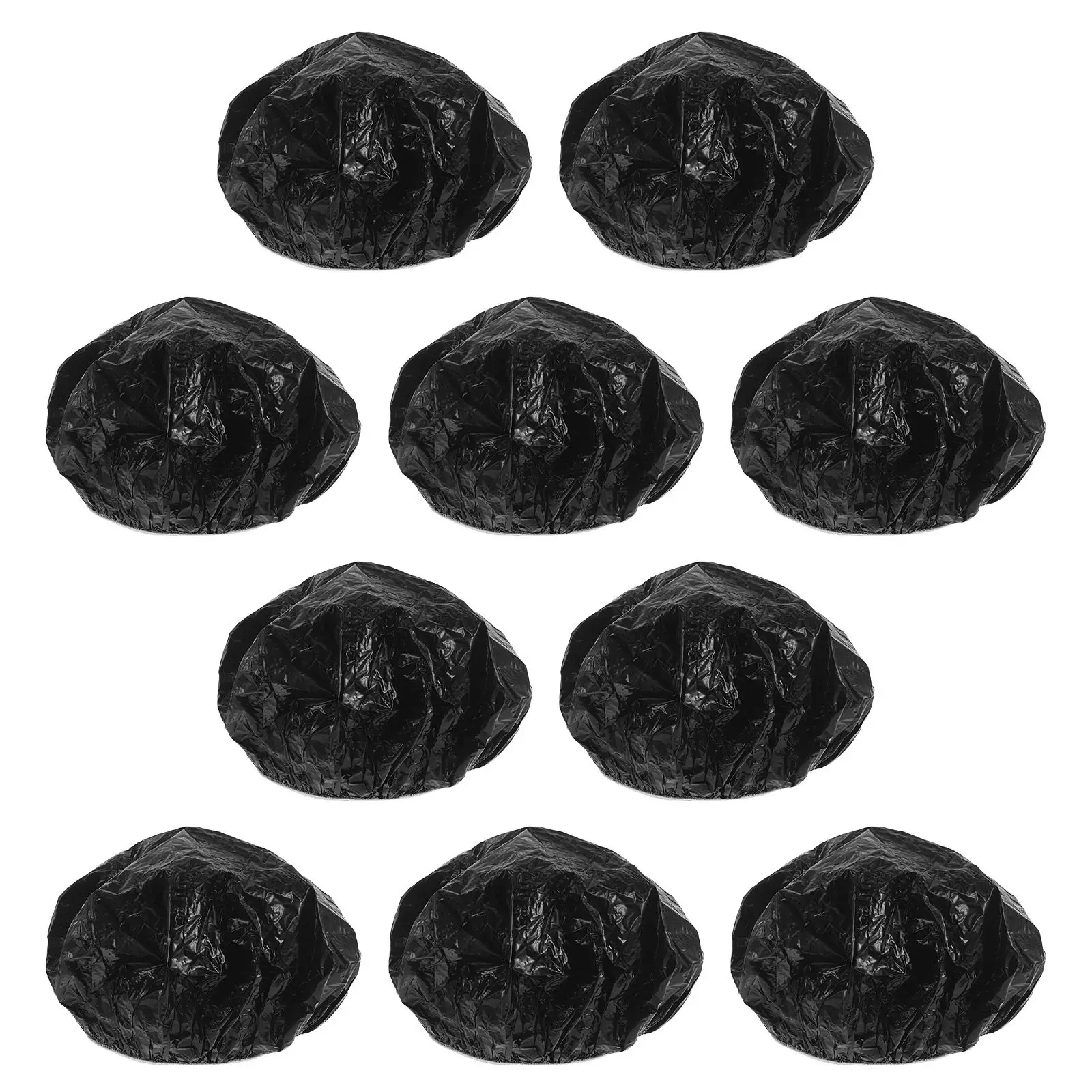10Pcs Aluminum Foil Hair Caps Heat Retention Deep Conditioning Shower Cap Reusable Lightweight Hair Color Treatment Bath Travel