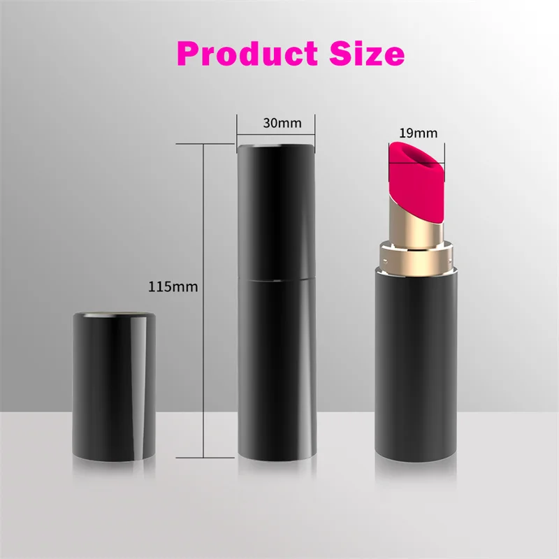 6 Sucking Modes Lipstick Massage Toys Double Stimulation Vaginal Bullet Vibrator Clitoris Stimulator Orgasm Sex Toy for Women