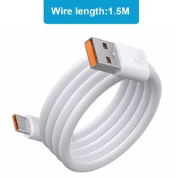 M5TD Convenient USB C Cable Long Type C to USB A Charging Data Cable 6.0A Fast