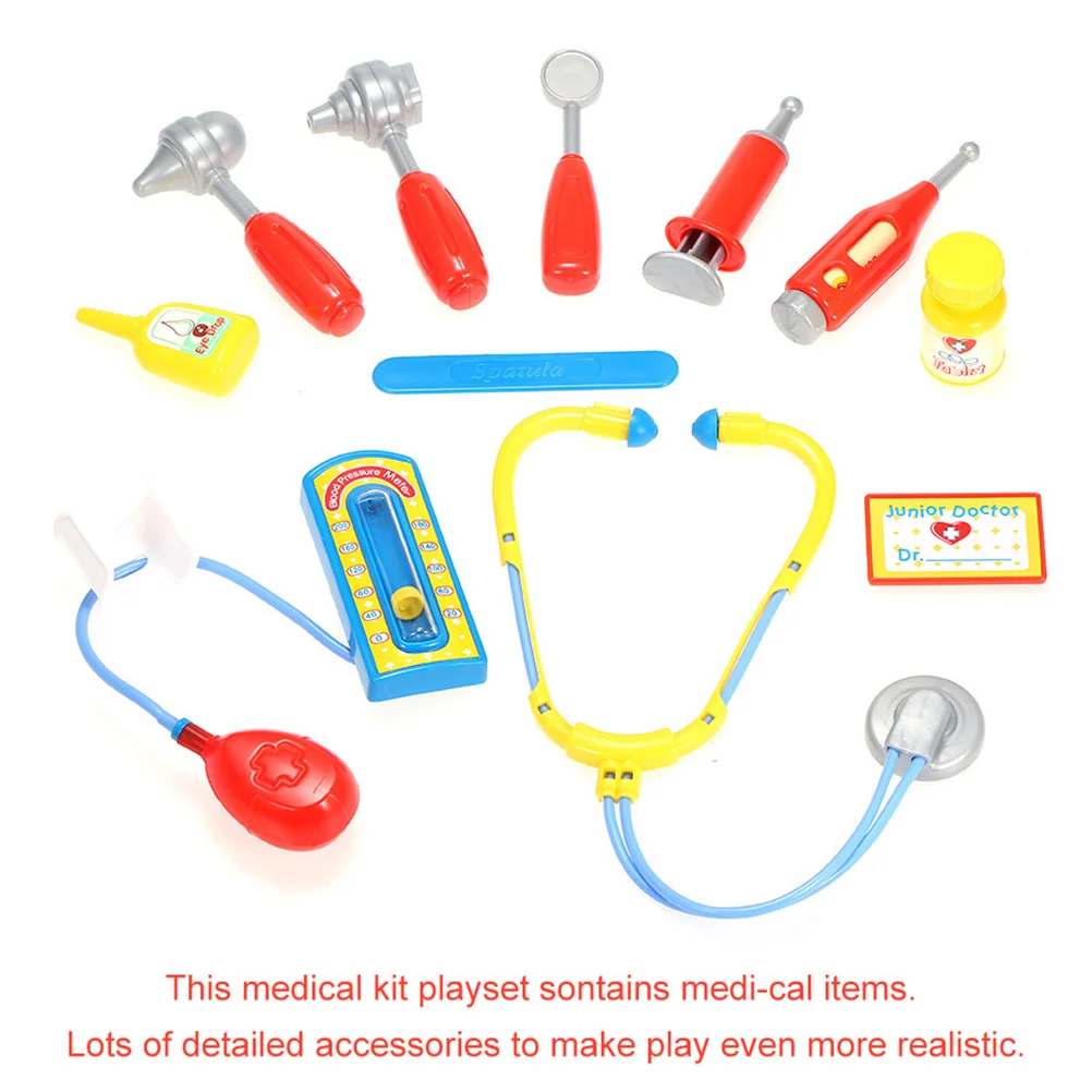 Saco de brinquedos infantil médico playset fingir kit brinquedos crianças