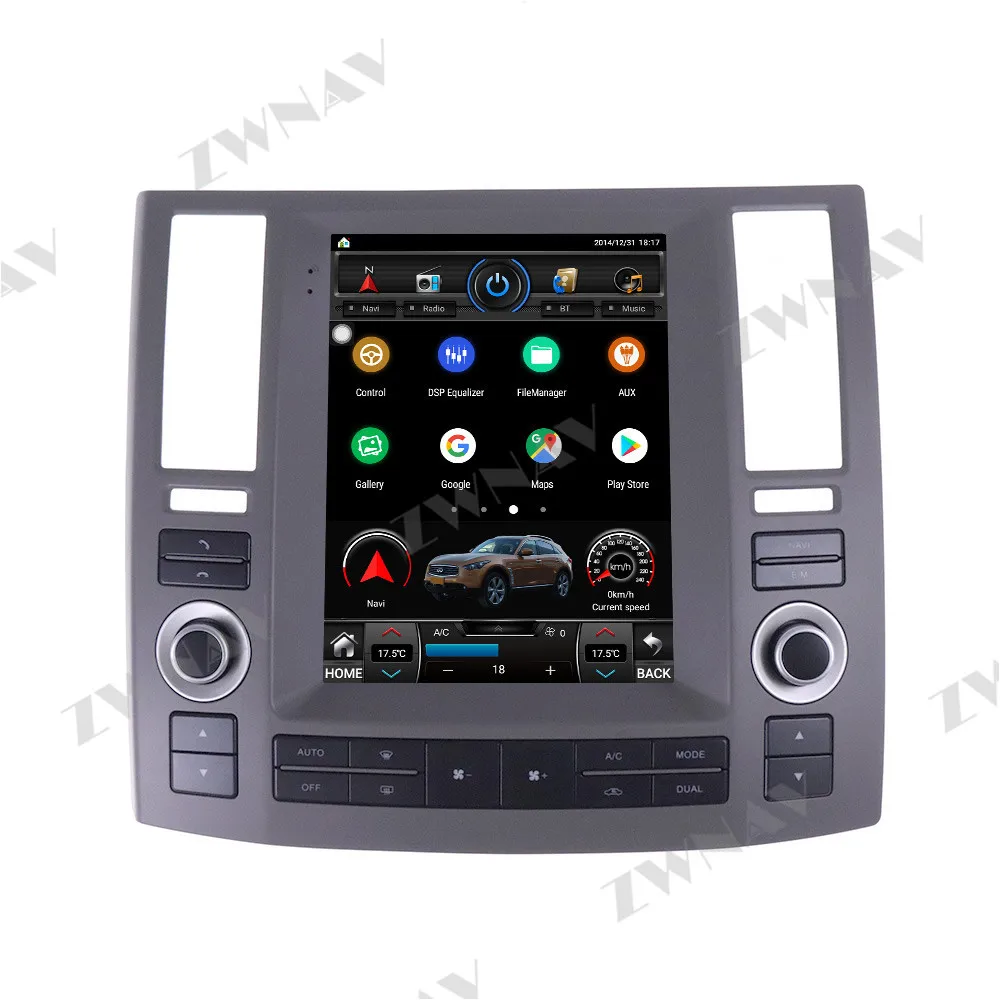 Android 12 Carplay Radio Video For Infiniti FX35 2006 2007 2008 2009 Tesla Multimedia Player Auto Touch Screen Stereo Head Unit