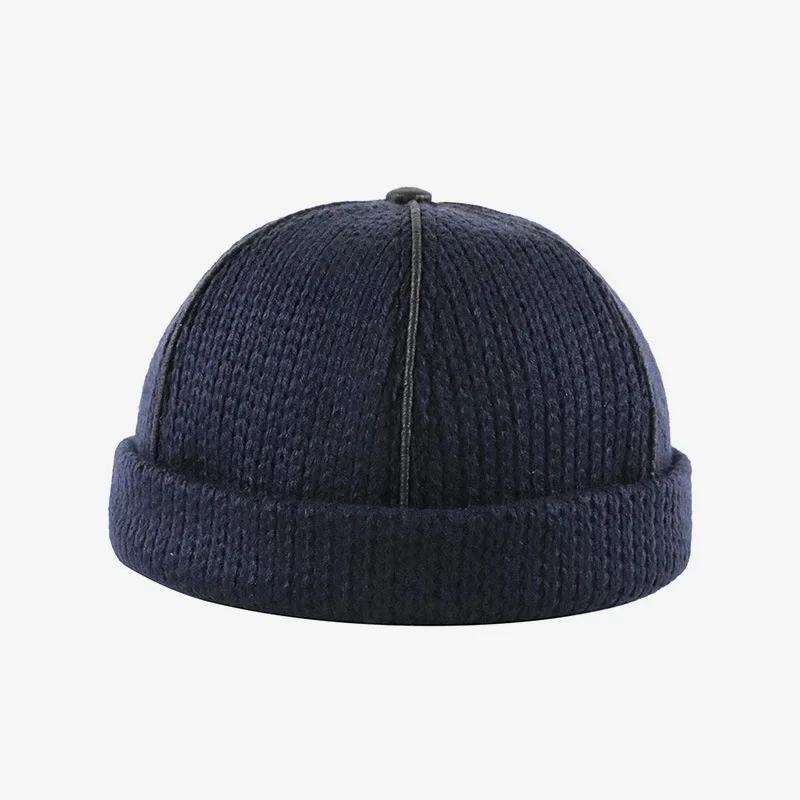 Autumn And Winter Skullcap Hip Hop Cool Trendy Men's And Women's Landlord Rascal Hat Brimless Chinese Landlord Hat