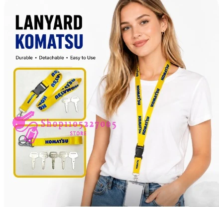 2/5/10PCS 787 Key for Komatsu Heavy Equipment Excavator Dozer Loader Backhoe Starter Lanyard with Lanyard Key Chain Key Rings