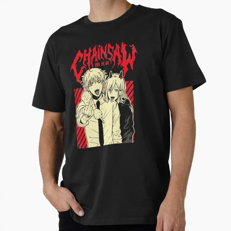 

1014 Chainsaw Main Gift T shirt for Anime lover Large size Tops Manga Graphic Print Y2k Clothes Cartoon Tee