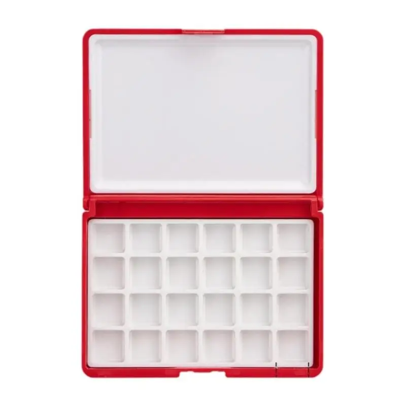 24 Slot Moisture Paint Box for Outdoor Painting and Class Study