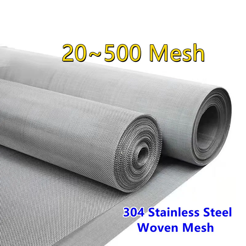 304 Stainless Steel Woven Mesh Perforated Metal Mesh Sheet Car Air Filter Front Repair Fix Mesh Filtration Screening