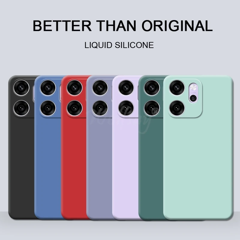 Para OPPO Reno 14 F Funda de silicona líquida de goma lisa TPU Funda Reno 14 F Funda protectora de teléfono Reno 14 F Funda
