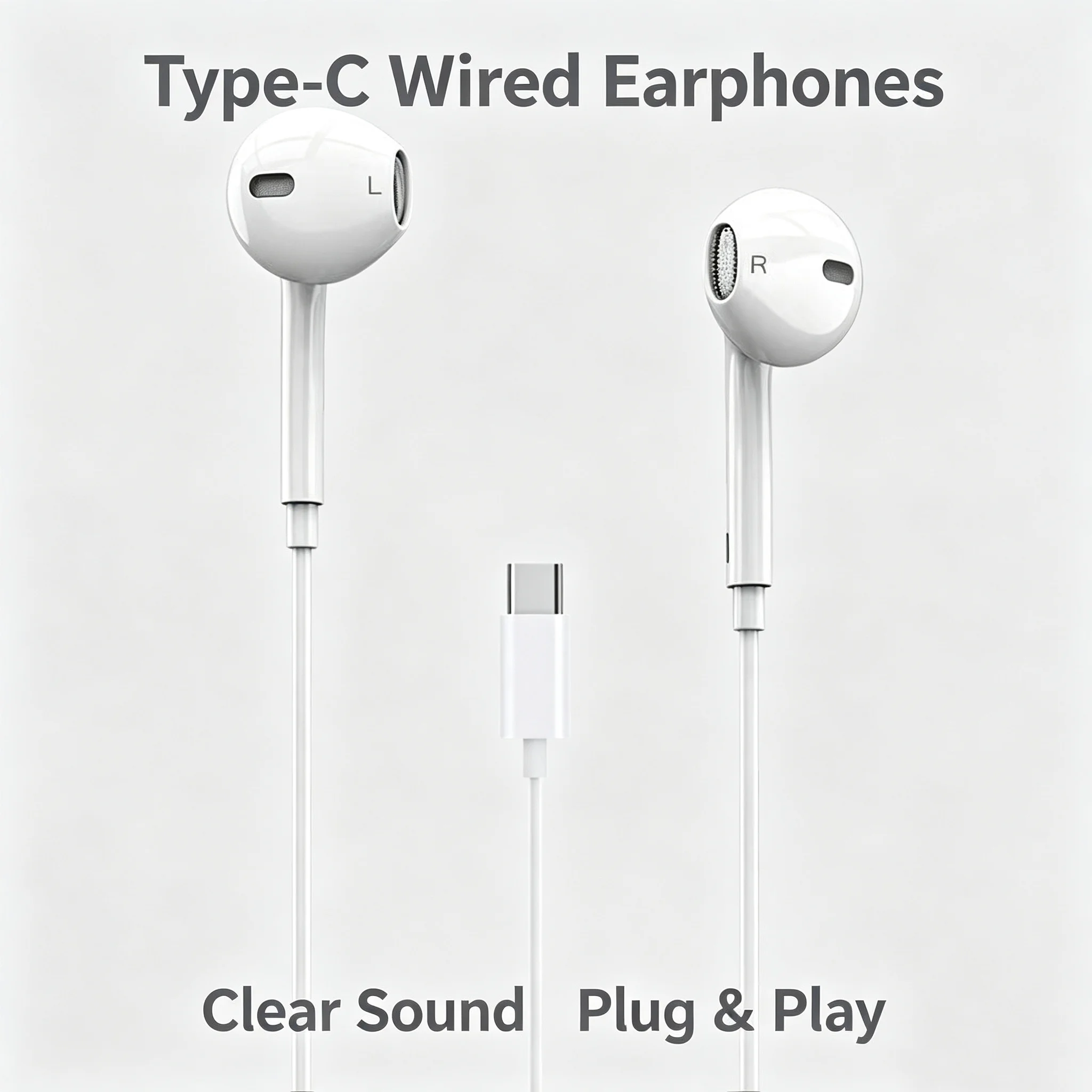 Écouteurs USB-C Type C, écouteurs filaires pour iPhone 15 Pro Max, Samsung, iPhone, Huawei