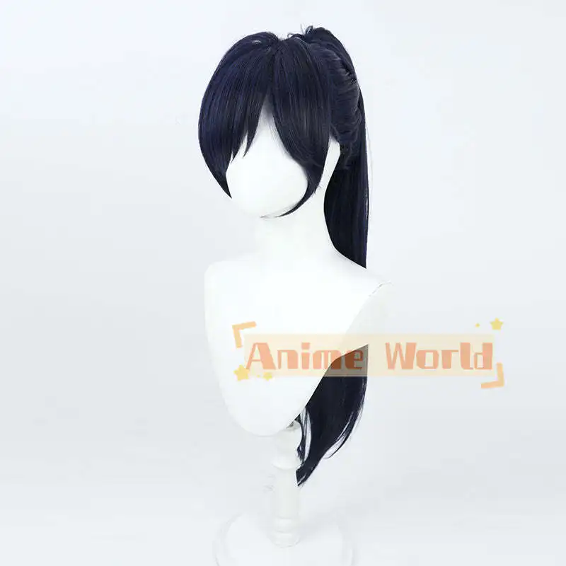 Limbus Company Hong Lu Deep Blue Cosplay Wig