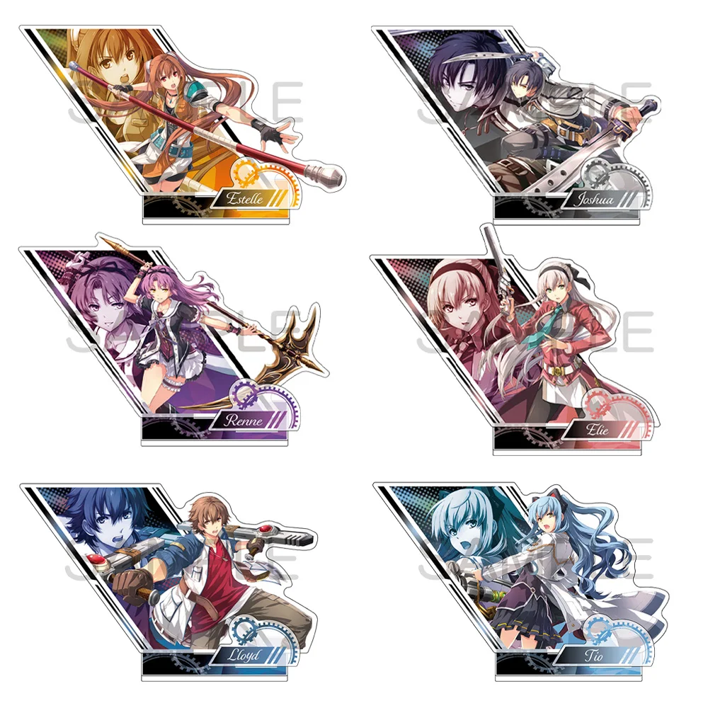 La leyenda de los héroes Kiseki Rean Schwarzer Lloyd Bannings Renne Estelle Bright Joshua Bright Double Anime figura soporte acrílico