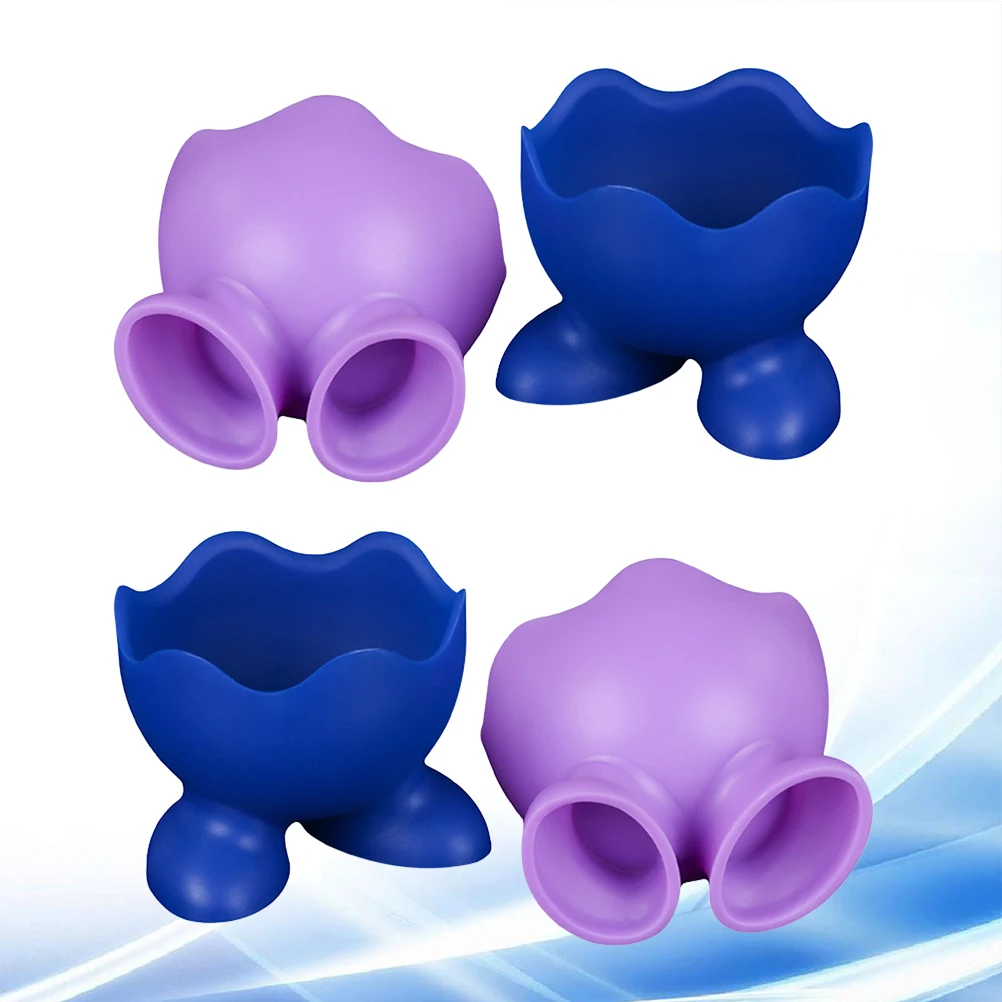 

4 Pcs Silicone Egg Cups High Temperature Resistance Easy Clean for Kitchen Boiled Eggs Decorative Flexible Reusable Non Stick
