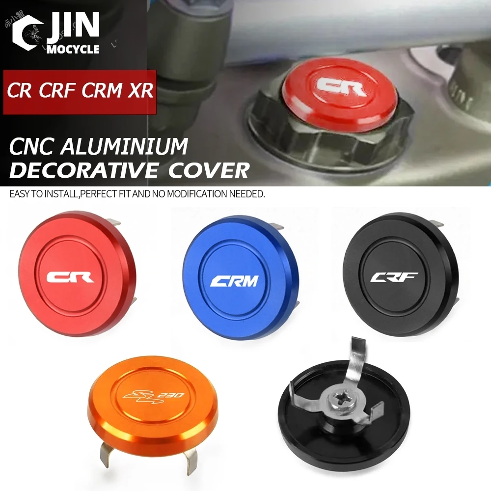 

For Honda CR CRF CRM XR 80 85 125 150 230 250 400 450 650 R/X/L/M/RX SL230 Motor Handlebar Decorative Screw Cover Cap Hole Plug