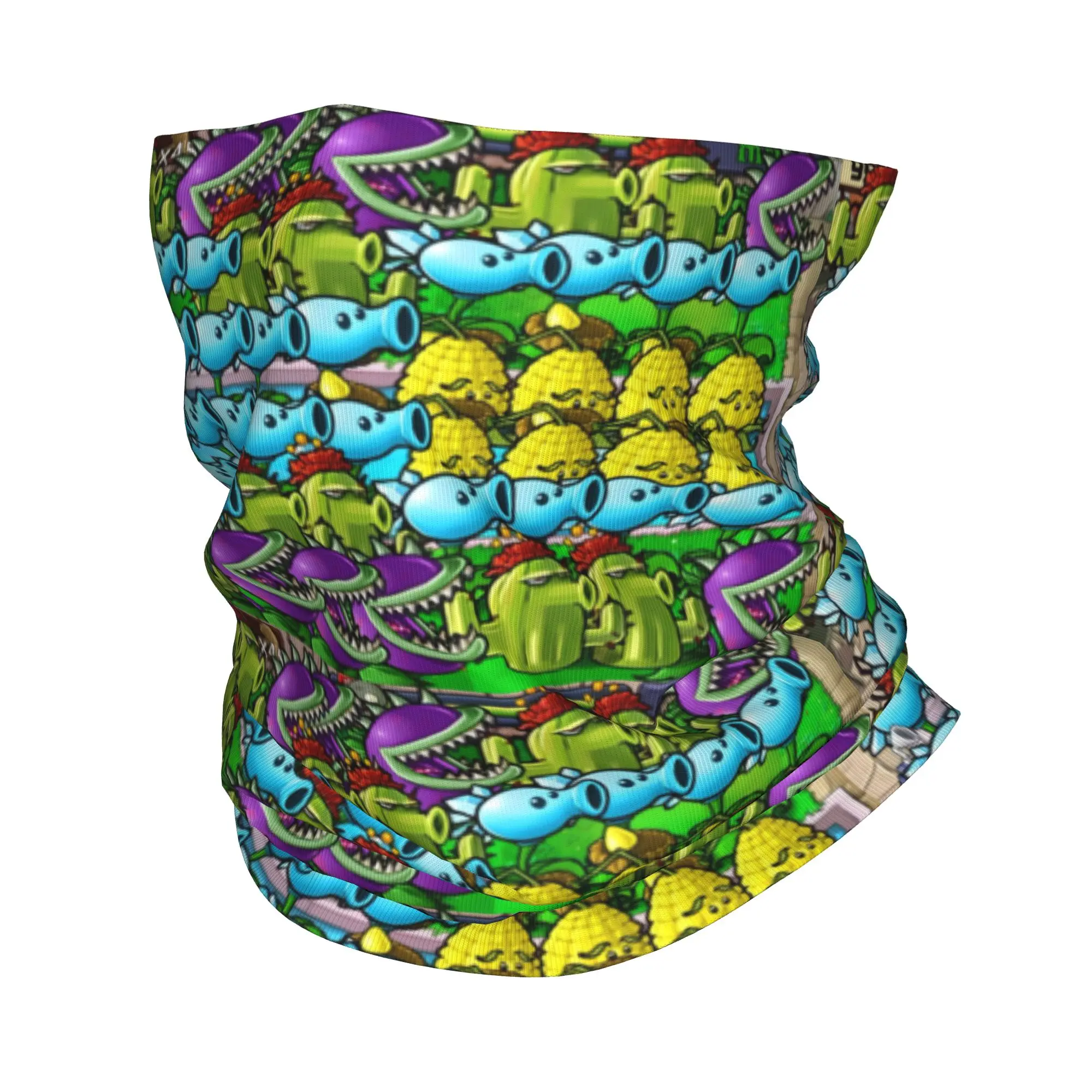 نباتات مخصصة مقابل لعبة الزومبي باندانا الرقبة الجراب للمشي لمسافات طويلة التخييم النساء الرجال التفاف وشاح بالاكلافا أكثر دفئا #1