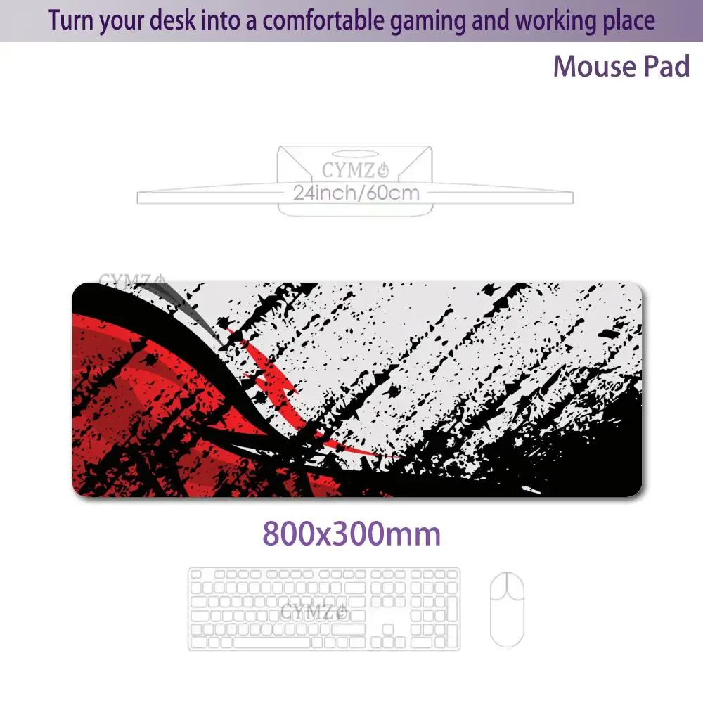 Ilustração de estética visual mouse pad tapete de mesa tapetes de jogos de borracha antiderrapante acessórios de mesa adequados para escritório e jogos