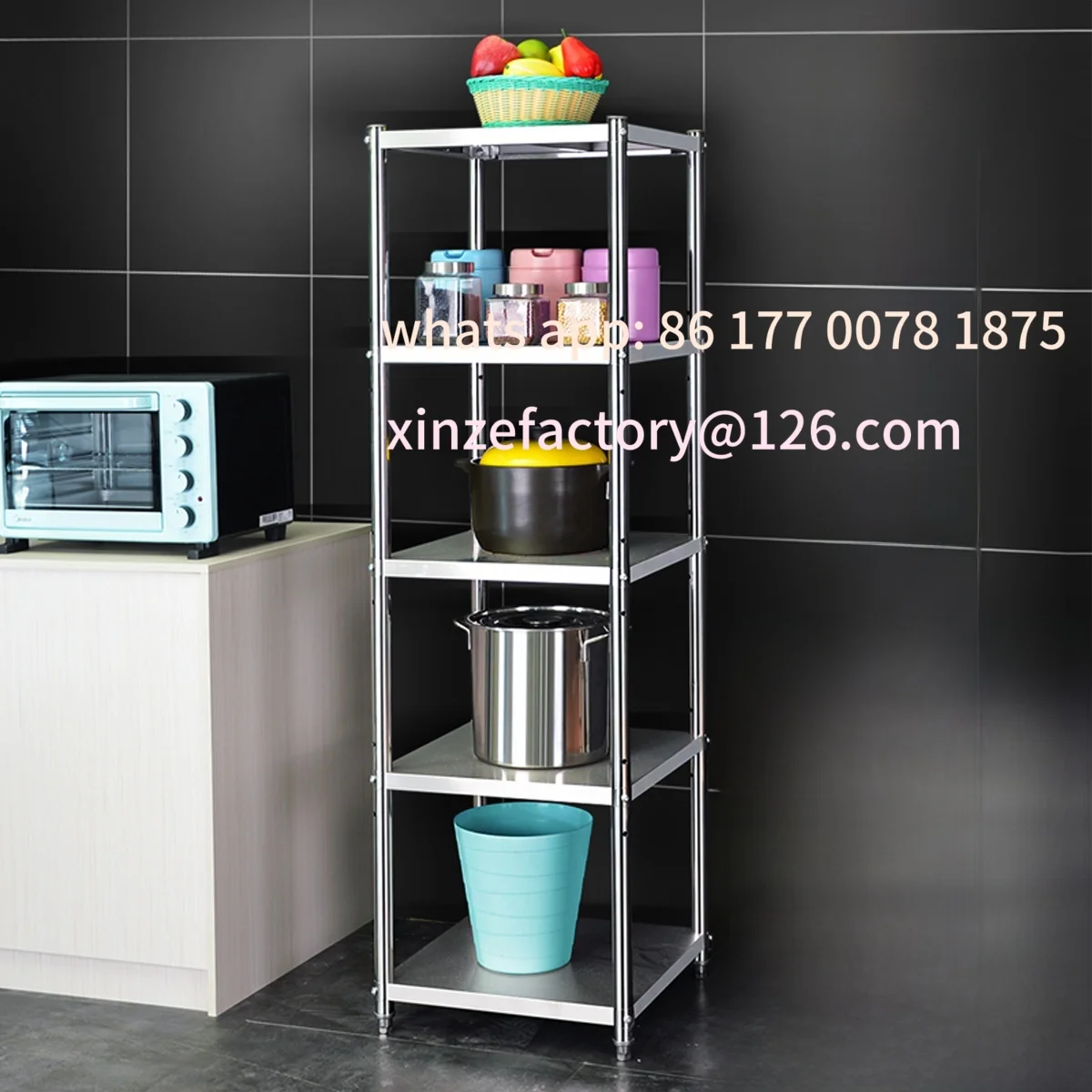 Настраиваемая шестислойная кухонная печь из нержавеющей стали Ra, напольная многослойная 40 см, организация, микроволновая печь для домашнего использования