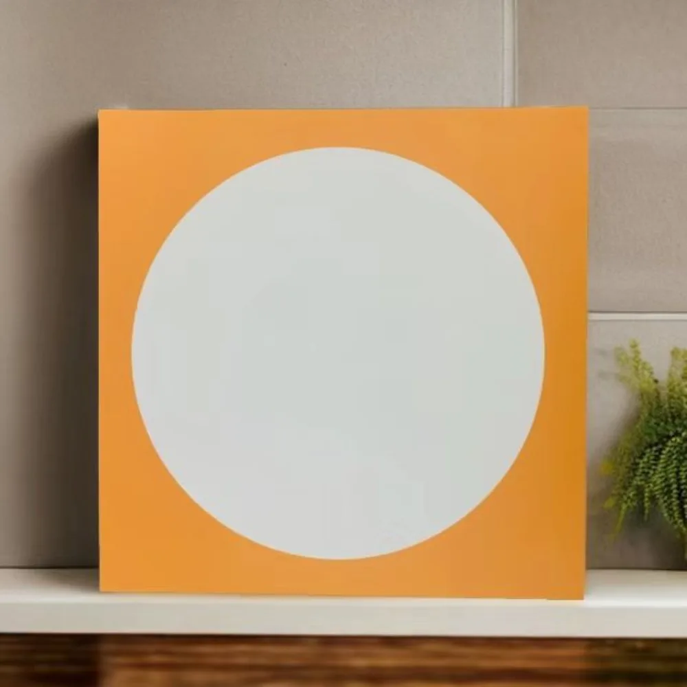 20Pcs Paper Drawing Mat Board Vintage Lightweight Sketch Paper Mat Square Outer Round Inner Art Frame Border