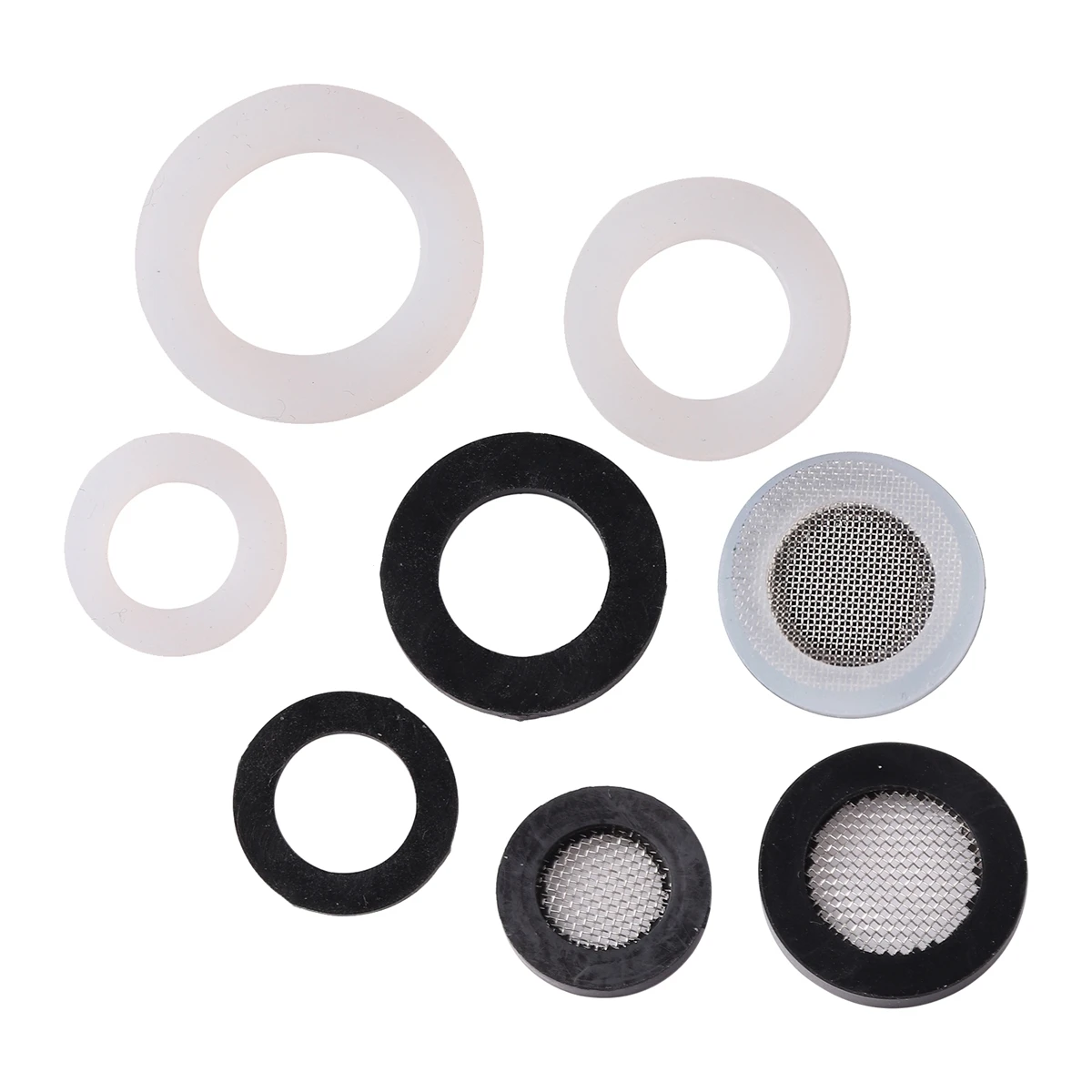 

1/2" 3/4" 1" Female Thread Silicone Gasket 40/60 Mesh Filter Faucet Rubber Seal Washer Garden Water Hose Faucet Leakproof O-Ring
