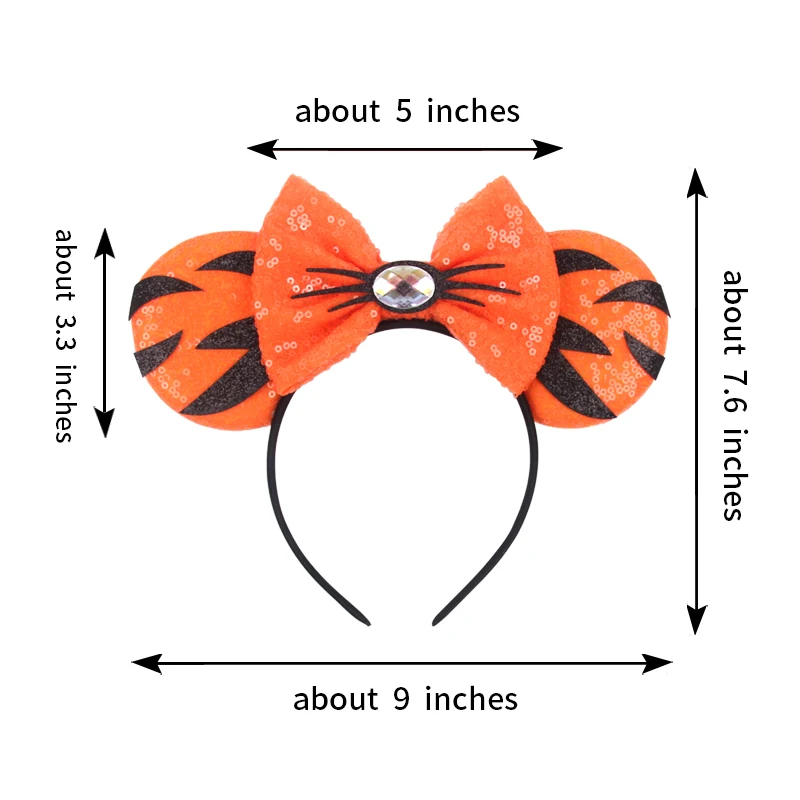 Cartoon Piglet Tigger Hair Accessories Women Disney Winnie the Pooh Bear Ears Hairbands Kids Eeyore Bow Headbands For Girls Gift view 2