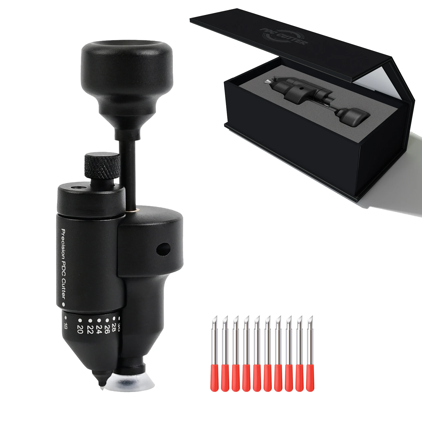 EHDIS Car Sensor PPF Precise Cutter 18~32mm Radar Hole Vinyl Wrapping Protective Film Cut Out Tool Vehicle Styling Accessories