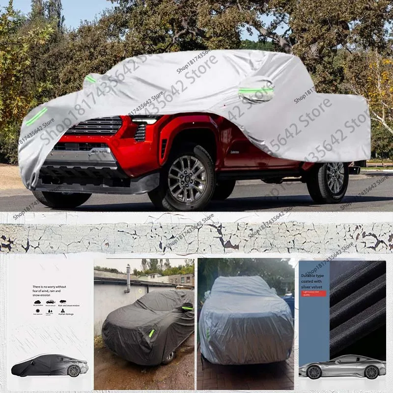 

Для Toyota Tacoma автомобильный открытый полный автомобильный чехол 210D ткань Оксфорд всепогодная защита от дождя и снега солнцезащитный козырек пылезащитная защита