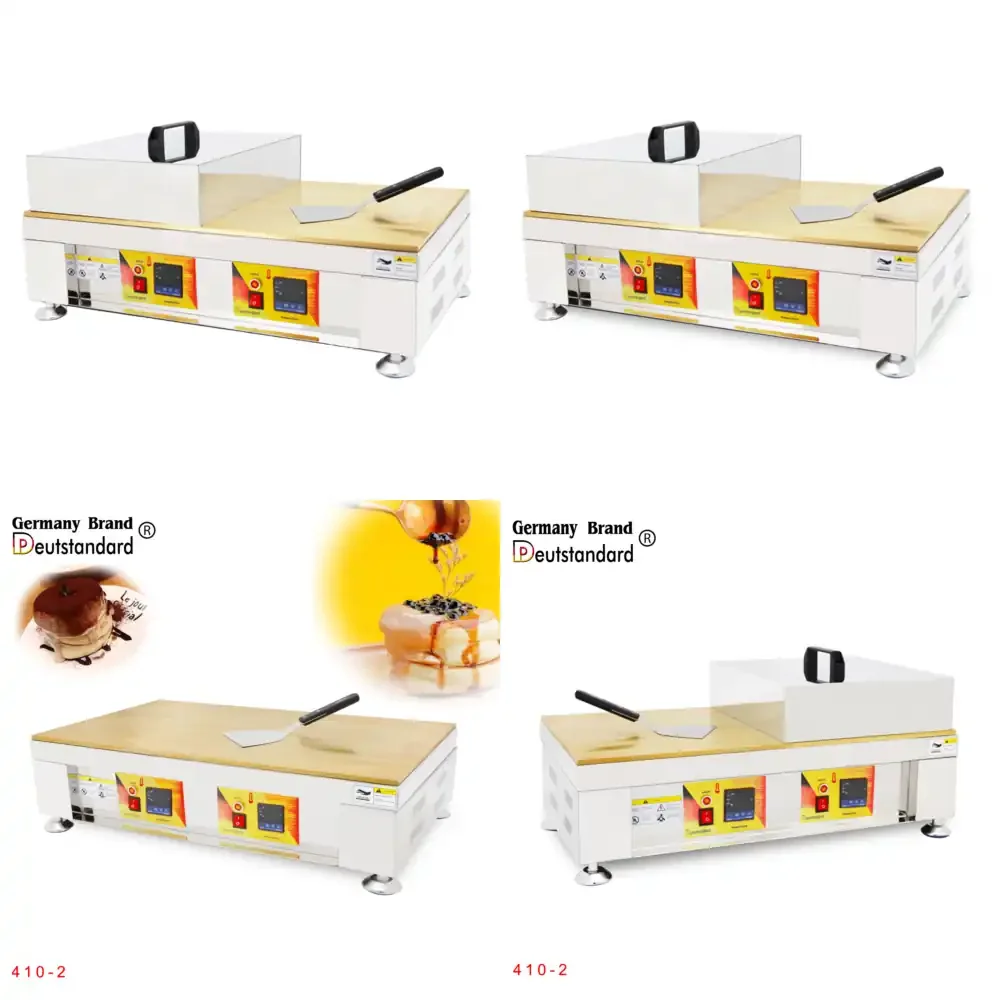 

Bronze Plate Souffle Pancake Machine with Double Heater for Commercial Use
