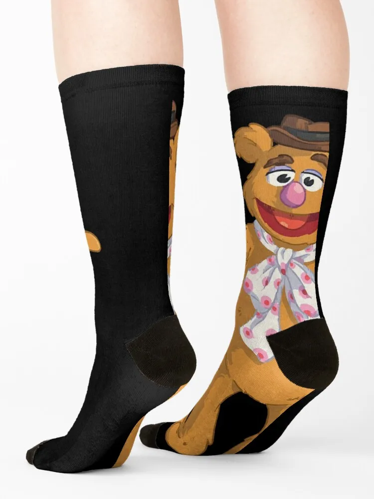 Fozzie Bear Socks anti slip football football cartoon FASHION Woman Socks Men's