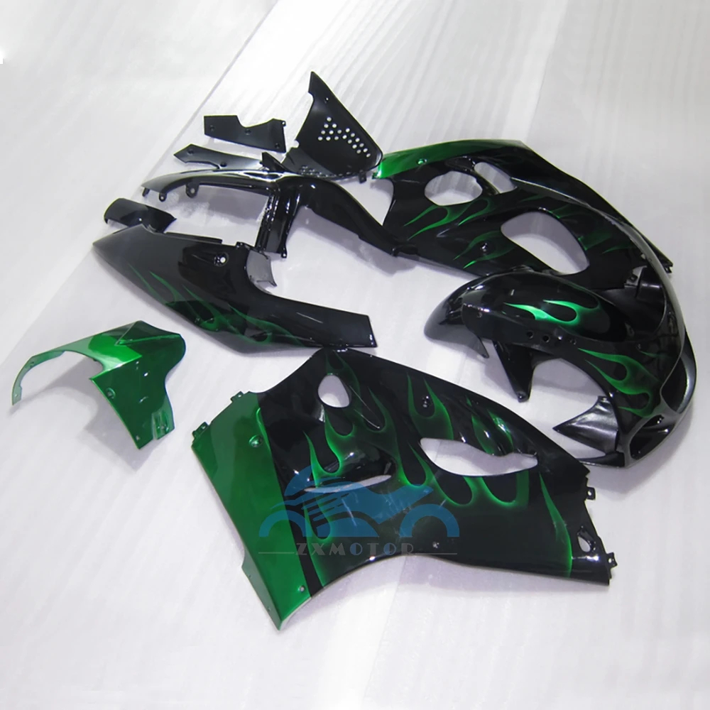 New ABS Fairings Kit Fit for Suzuki SRAD 1996 1997 1998 1999 2000 GSX-R 600 750 97 98 99 Bodywork Set Green Flame