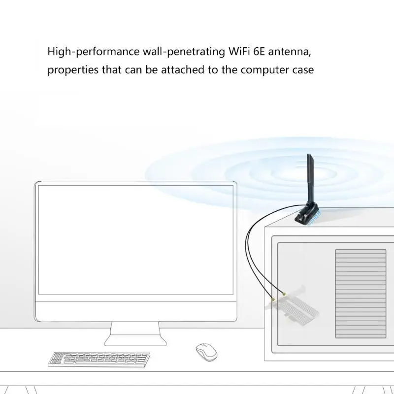 20cb 2.4g 6g هوائيات wifi6e القاعدة المغناطيسية 12 ديسيبل قابلة للطي قابلة للطي لتحسين استقبال إشارة واستقرار الشبكات