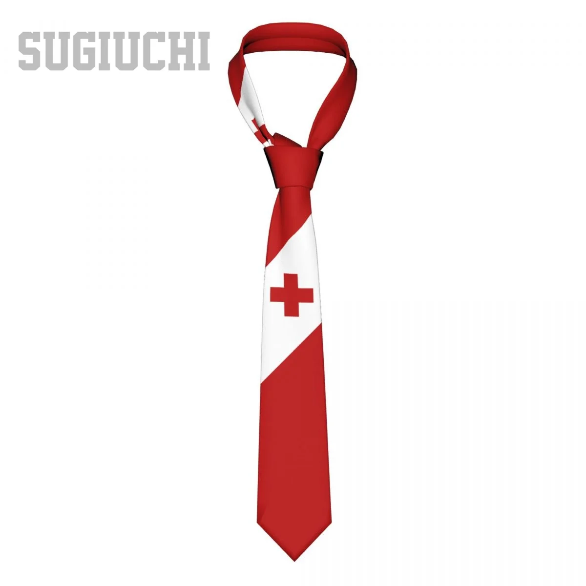 

Tonga Flag Emblem Men Women Neck Ties Casual Plaid Tie Suits Slim Wedding Party Business Necktie Gravatas